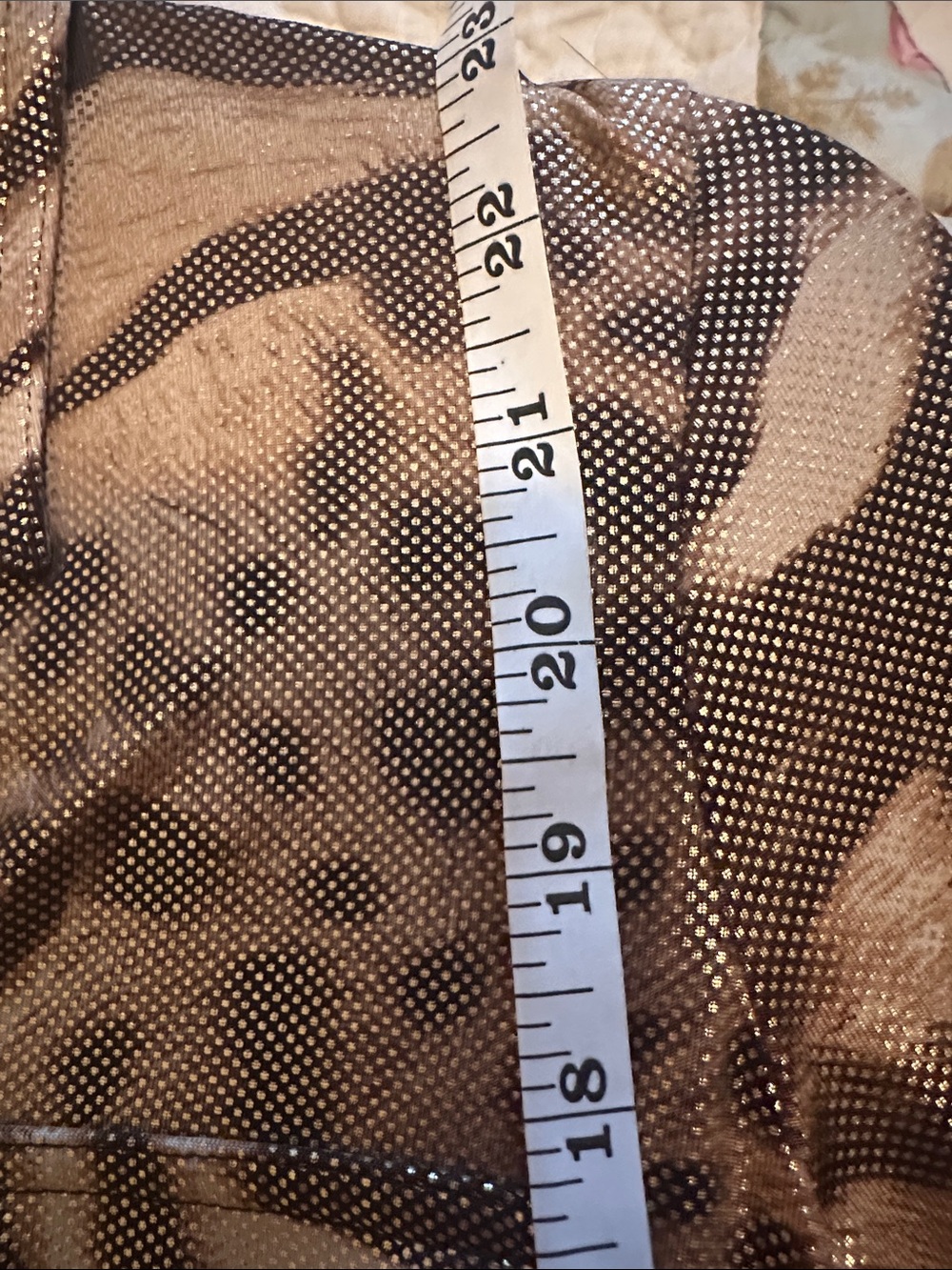Cache Gold and Brown Animal Print Button-Up Blouse - Picture 5 of 8